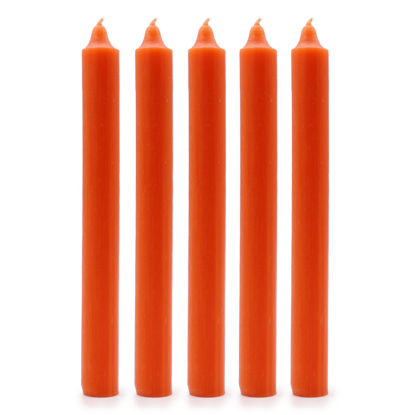 Hand Drawn - Dinner Table Candles - Orange - 20cm - Pack of 21