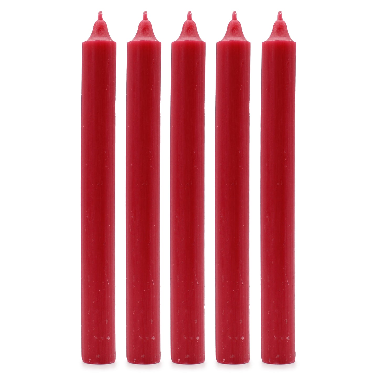 Hand Drawn - Dinner Table Candles - Red - 20cm - Pack of 21