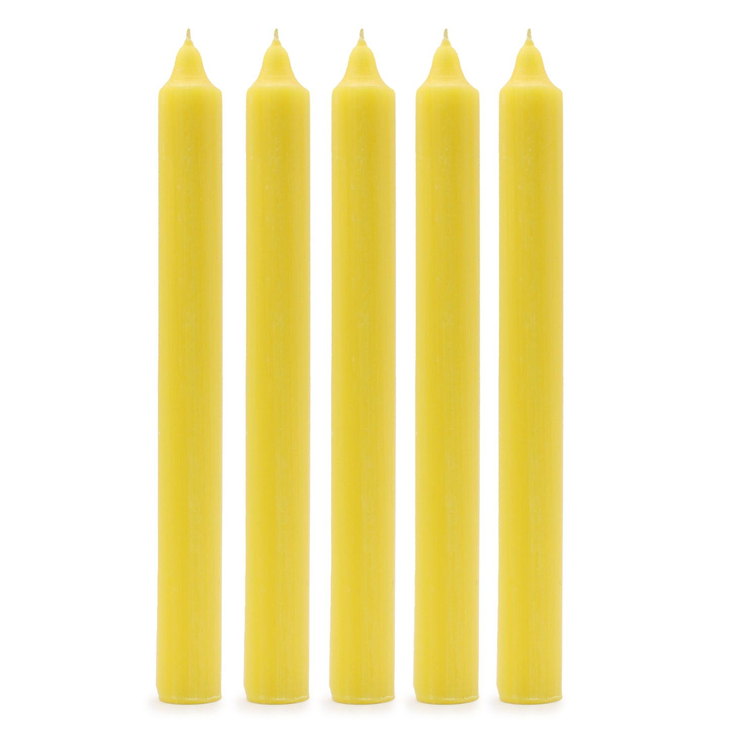 Hand Drawn - Dinner Table Candles - Lemon - 20cm - Pack of 21
