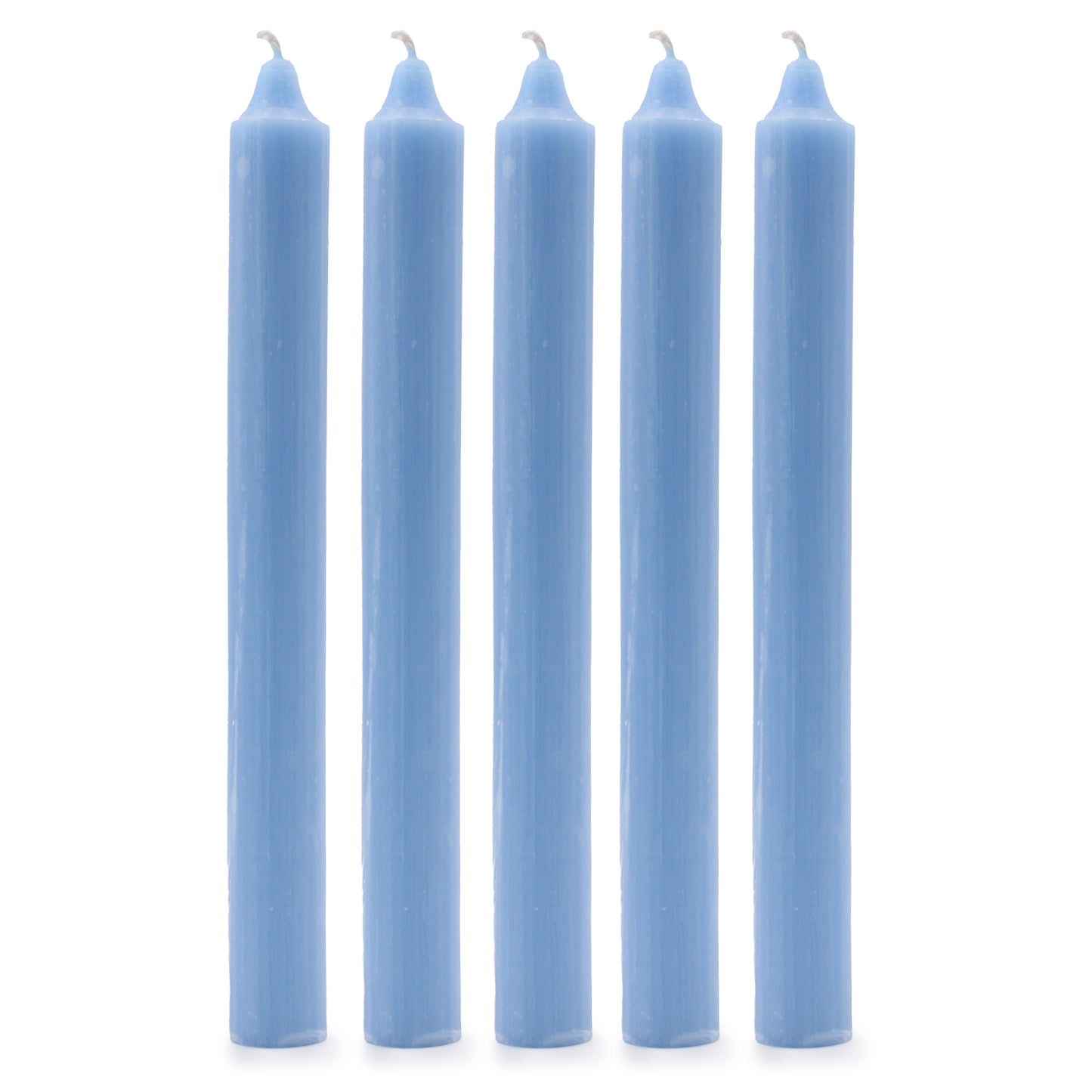 Hand Drawn - Dinner Table Candles - Sea Blue - 20cm - Pack of 21