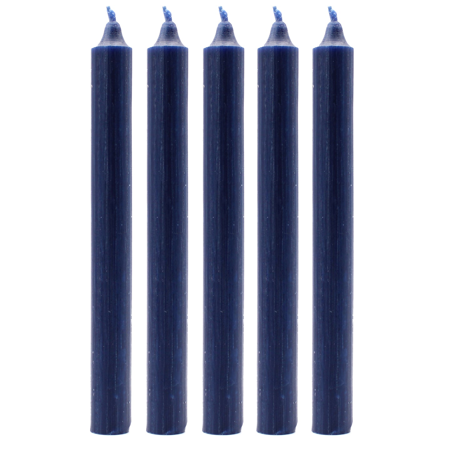 Hand Drawn - Dinner Table Candles - Navy Blue - 20cm - Pack of 21
