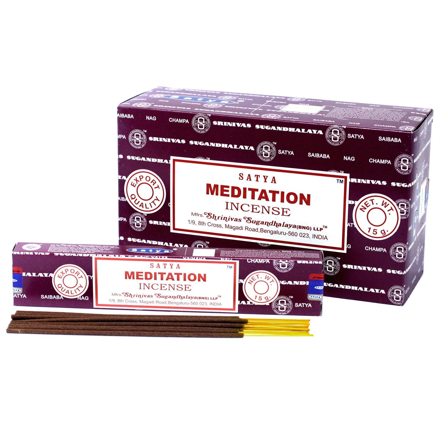 Satya Incense - Meditation - Pack of 15 Sticks