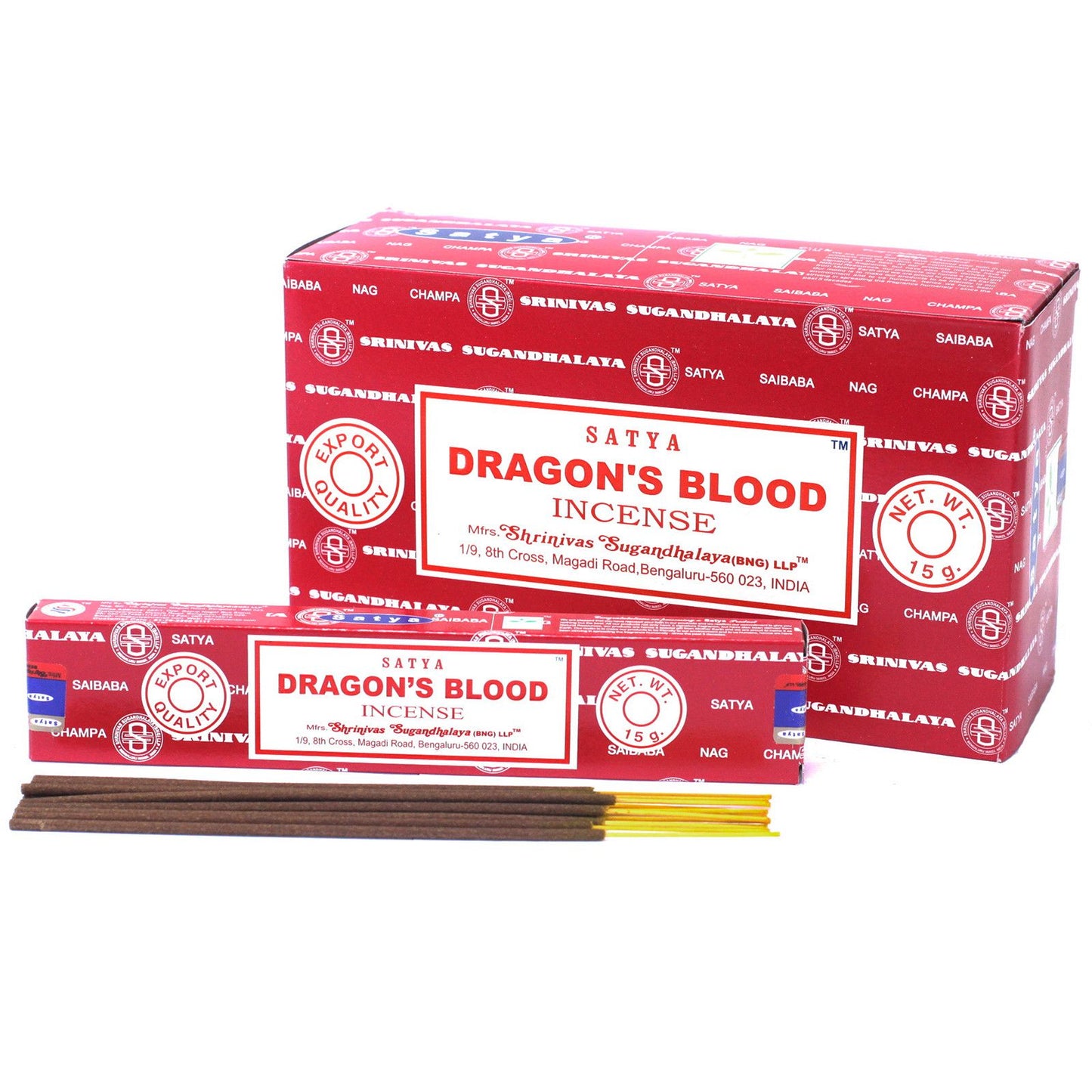 Satya Incense - Dragons Blood - Pack of 15 Sticks