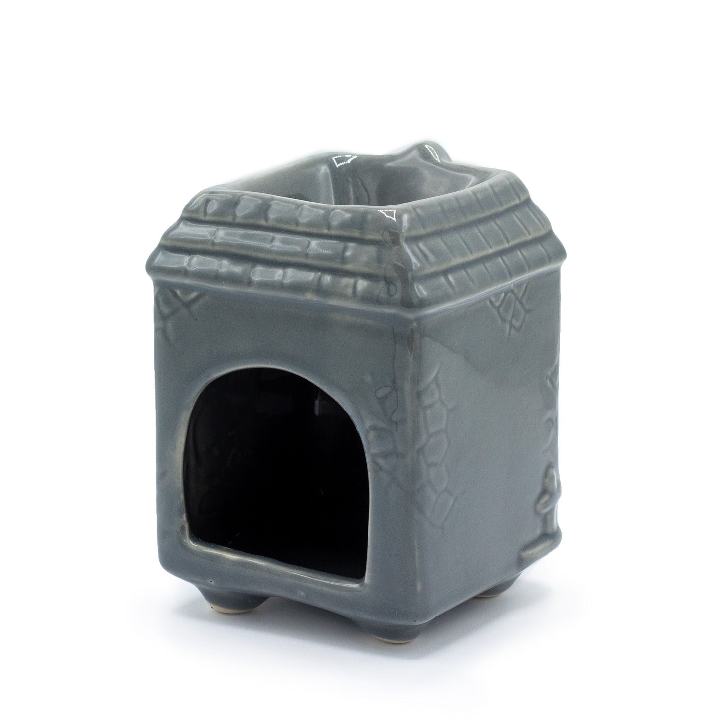 Oil Burner - Ceramic - Townhouse Design - Grey