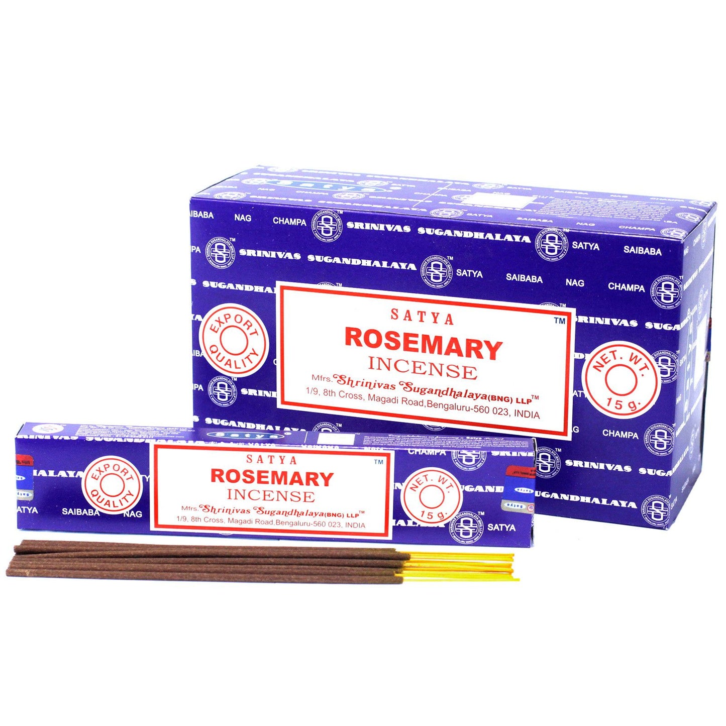 Satya Incense - Rosemary - Pack of 15 Sticks