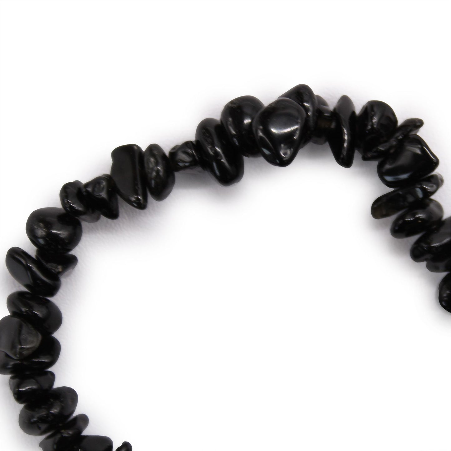 Gemstone Chip Bracelet - Black Agate