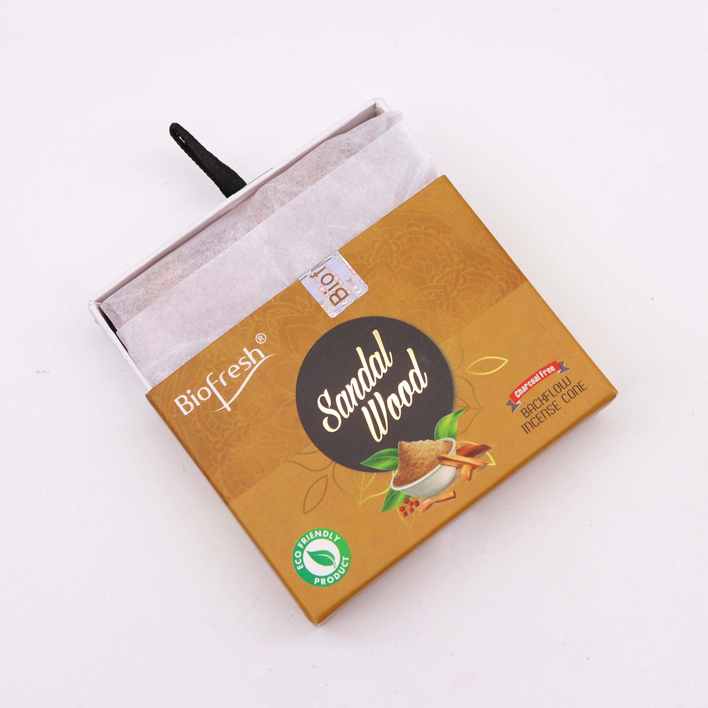 Biofresh - Backflow Incense Cones - Sandalwood - Pack of 40