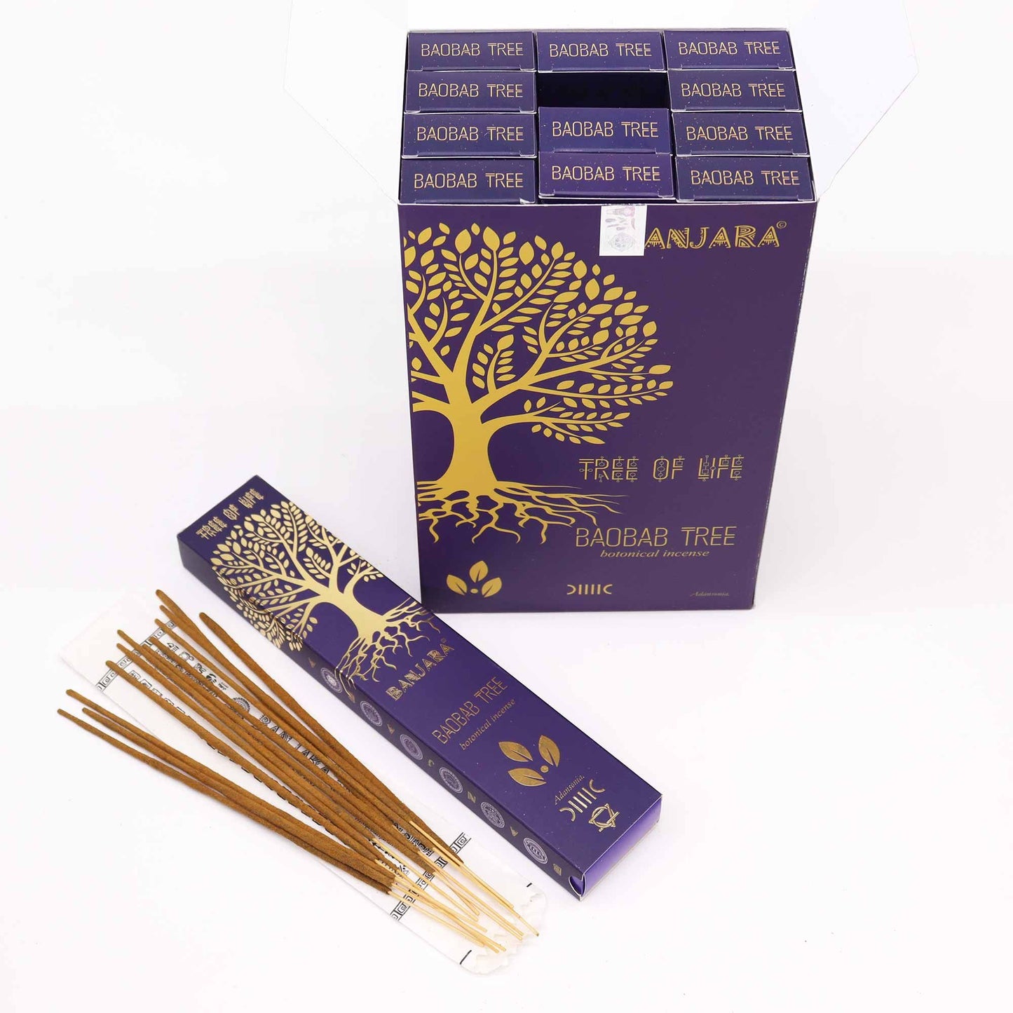 Banjara - Botanical Incense - Baobab Tree - Pack of 12 Sticks