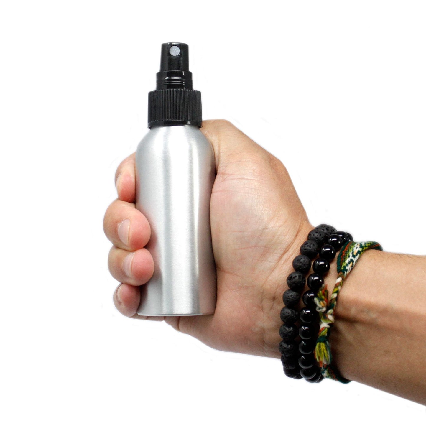 Apothecary Supplies - Aluminium Bottle with Black Spray Top - 100ml