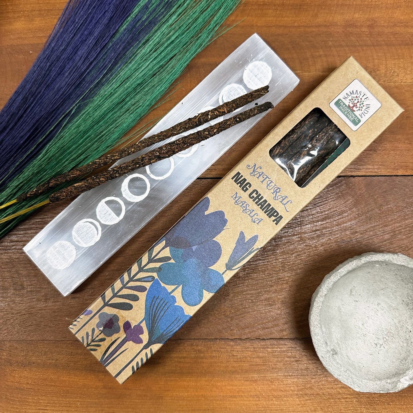 Namaste India - Natural Botanical Masala Incense Sticks - Nag Champa - Pack of 11