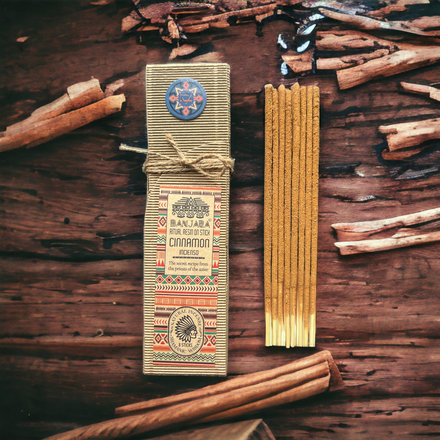 Banjara - Ritual Resin On Stick - Cinnamon - Pack of 8