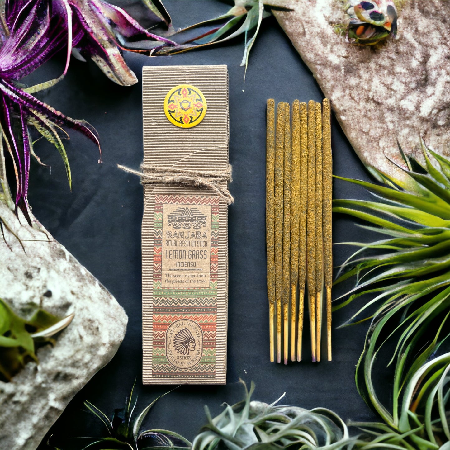 Banjara - Ritual Resin On Stick - Lemon Grass - Pack of 8
