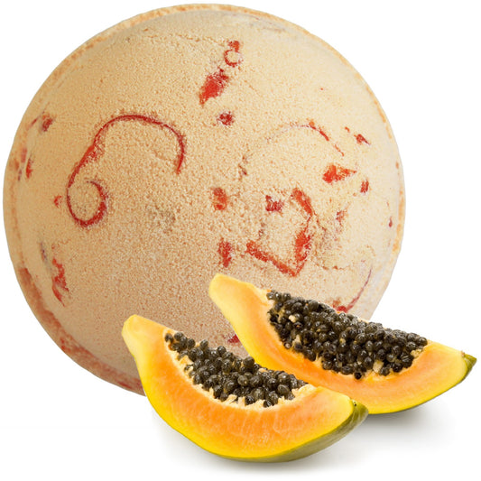 Tropical Paradise - Coconut Butter Jumbo Bath Bomb - 180g - Papaya