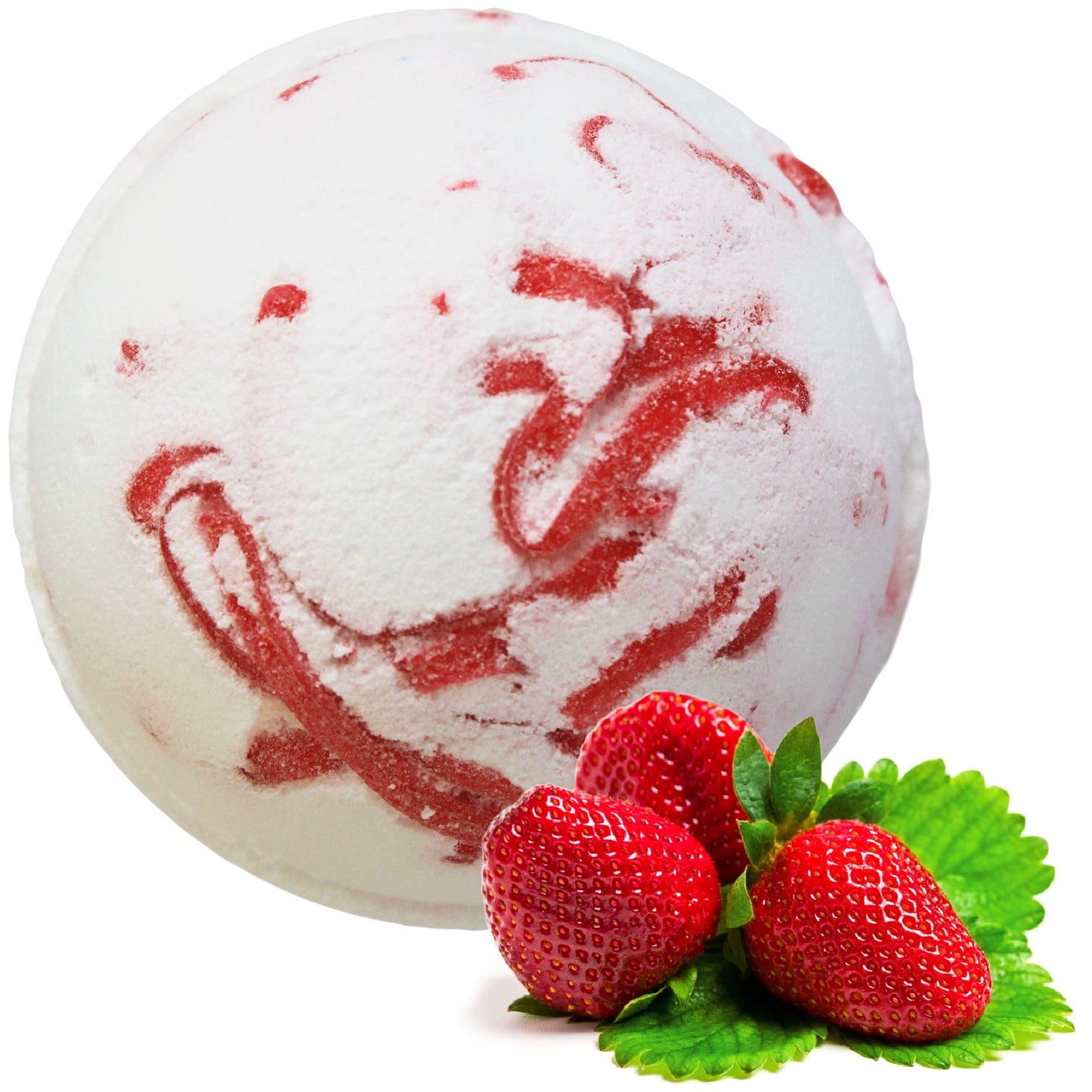 Tropical Paradise - Coconut Butter Jumbo Bath Bomb - 180g - Strawberry