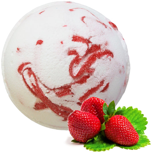 Tropical Paradise - Coconut Butter Jumbo Bath Bomb - 180g - Strawberry
