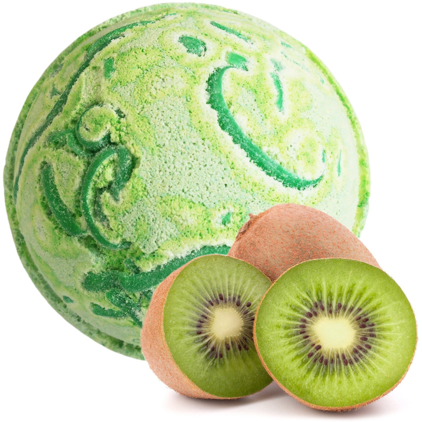 Tropical Paradise - Coconut Butter Jumbo Bath Bomb - 180g - Kiwi Fruit