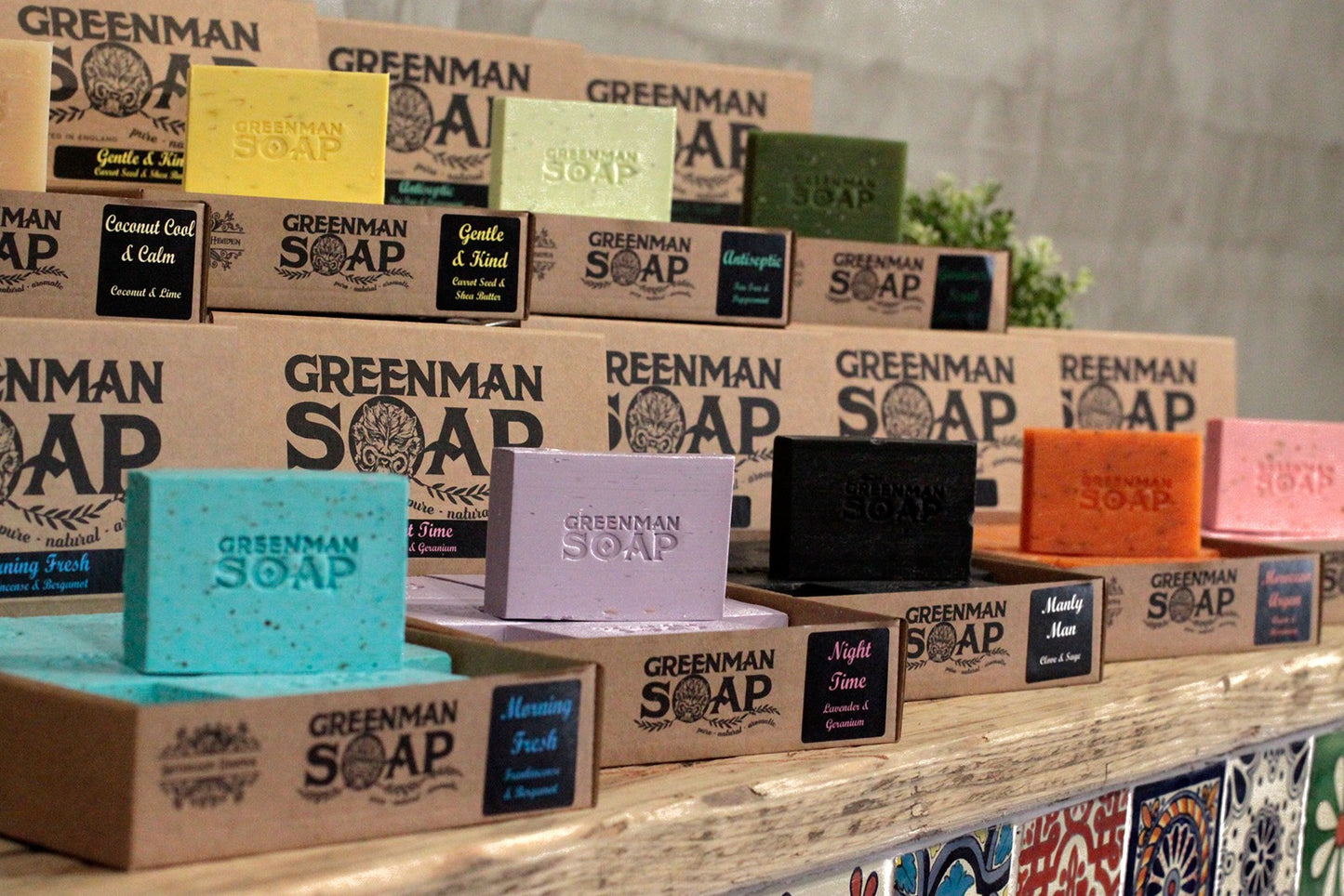 Greenman Soap - Handmade - 100g Bar - Bath Bar Deluxe - Rosewood and Ylang Ylang