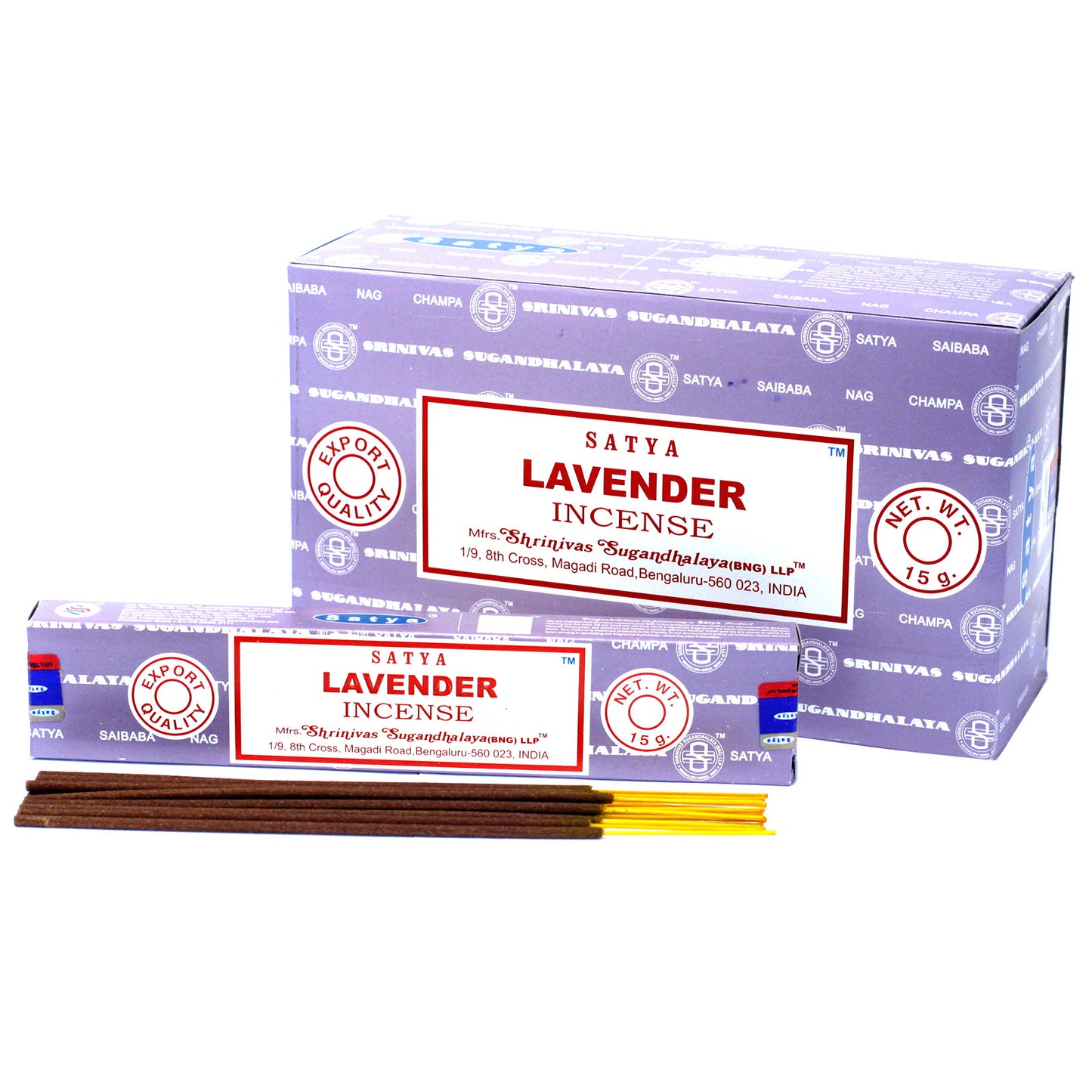 Satya - Incense Sticks - Lavender - Pack of 15