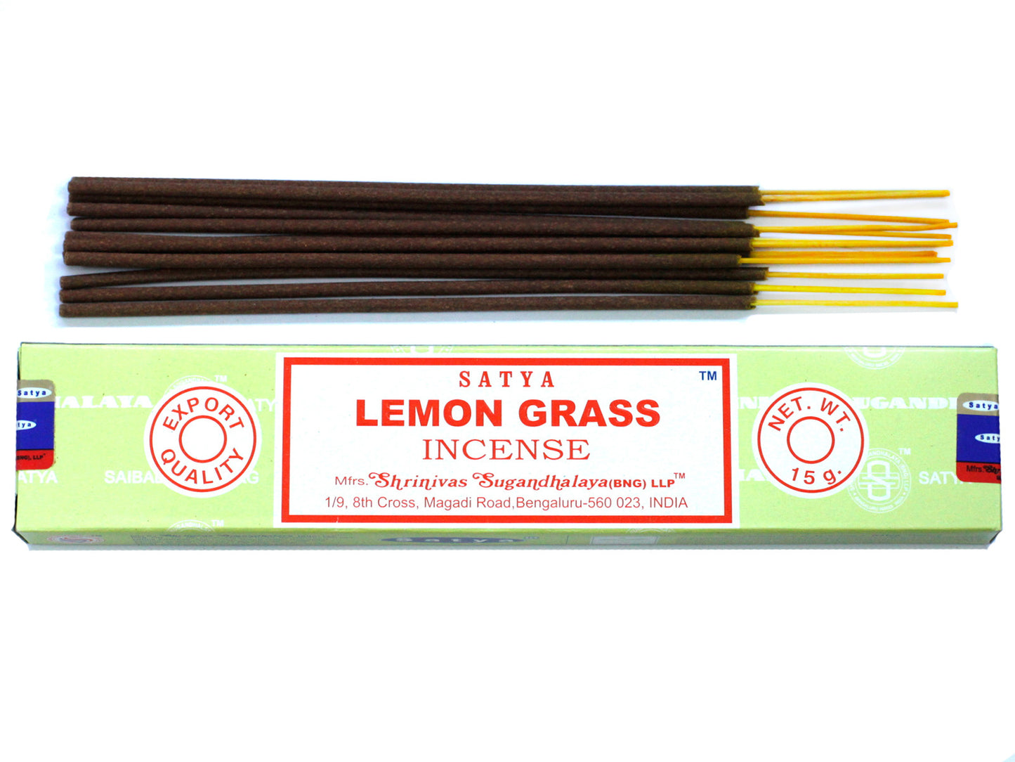 Satya - Incense Sticks - Lemongrass - Pack of 15