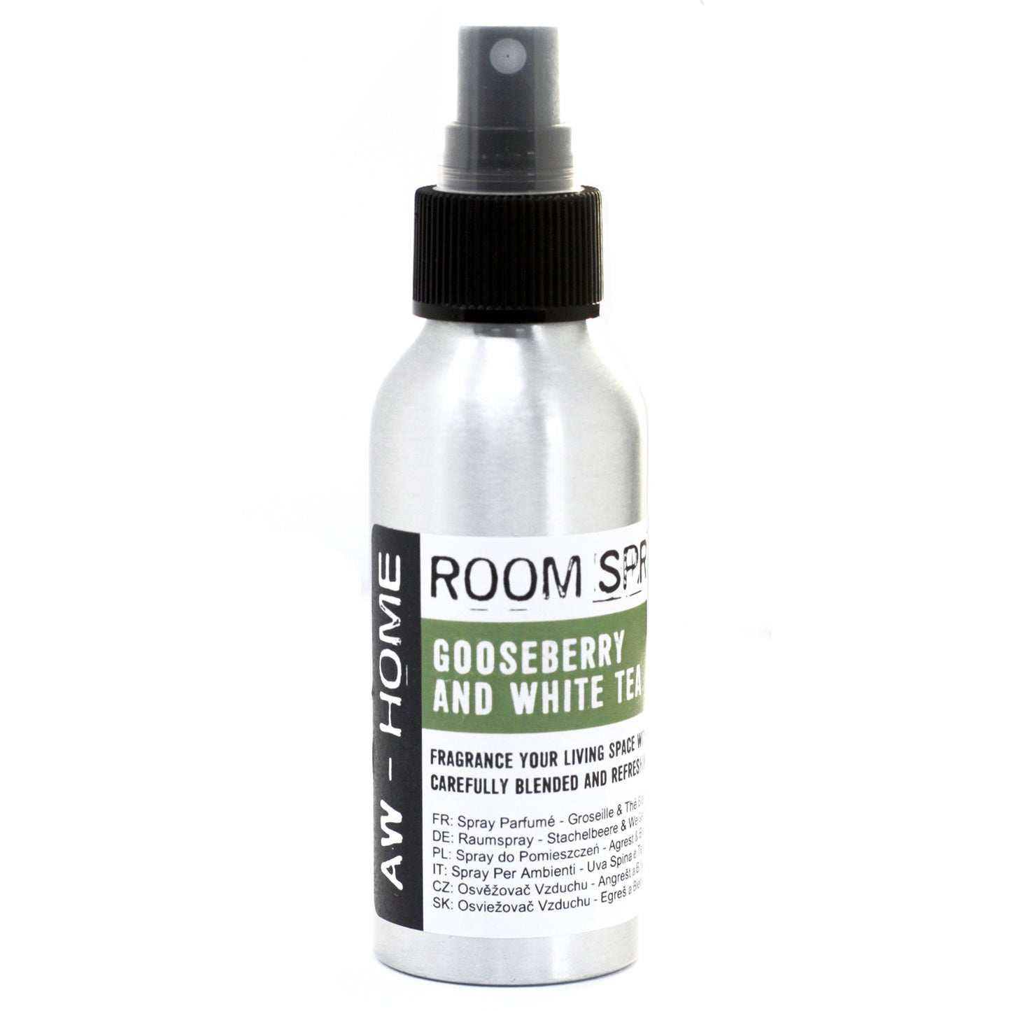 AW Home - Room Spray - 100ml Bottle - Gooseberry and White Tea
