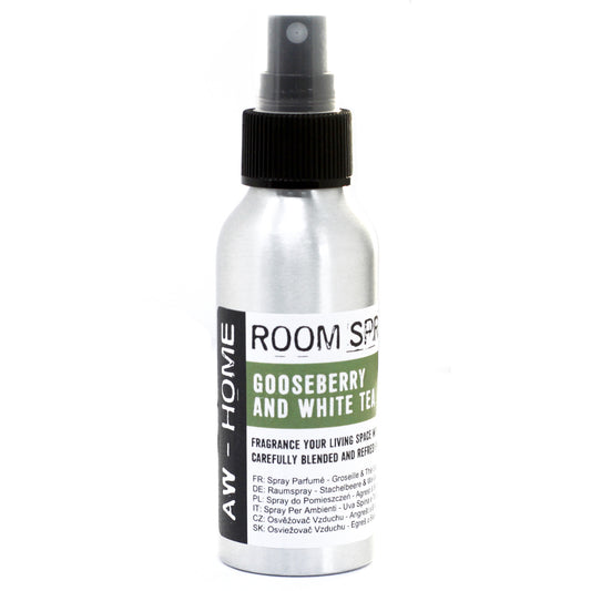 AW Home - Room Spray - 100ml Bottle - Gooseberry and White Tea