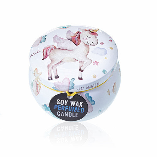 Unicorn Art  - Soy Wax Candle Tin - Moonstone