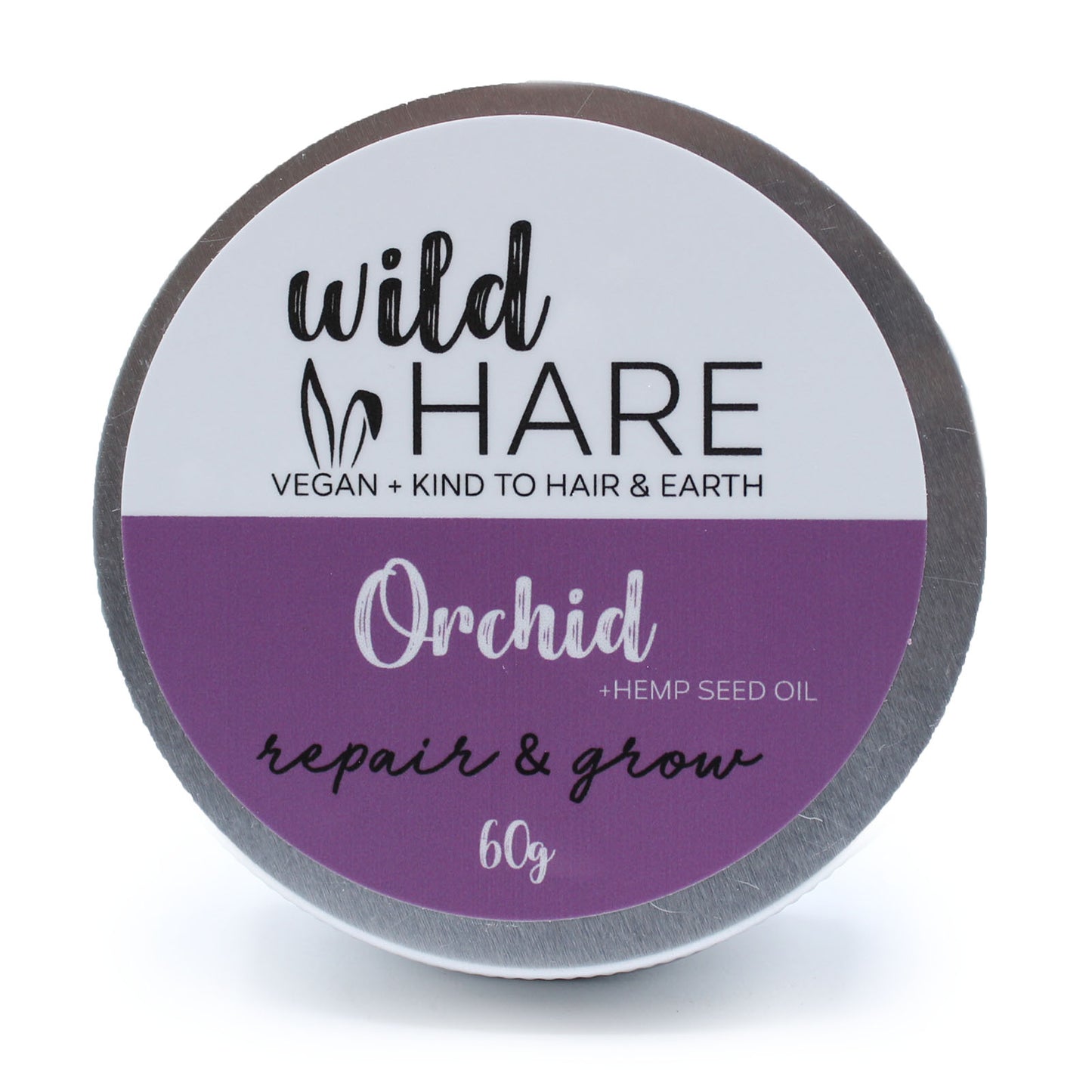 Wild Hare - Solid Shampoo - Repair and Glow - 60g Tin - Orchid