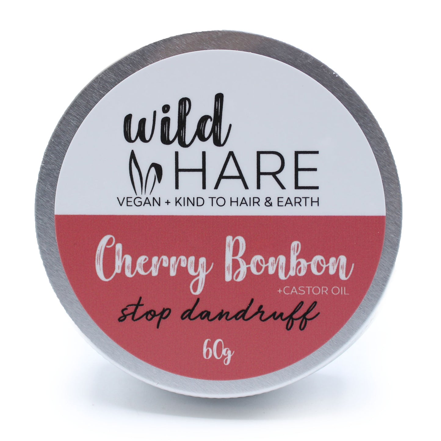 Wild Hare - Solid Shampoo - Anti Dandruff - 60g Tin - Cherry Bonbon