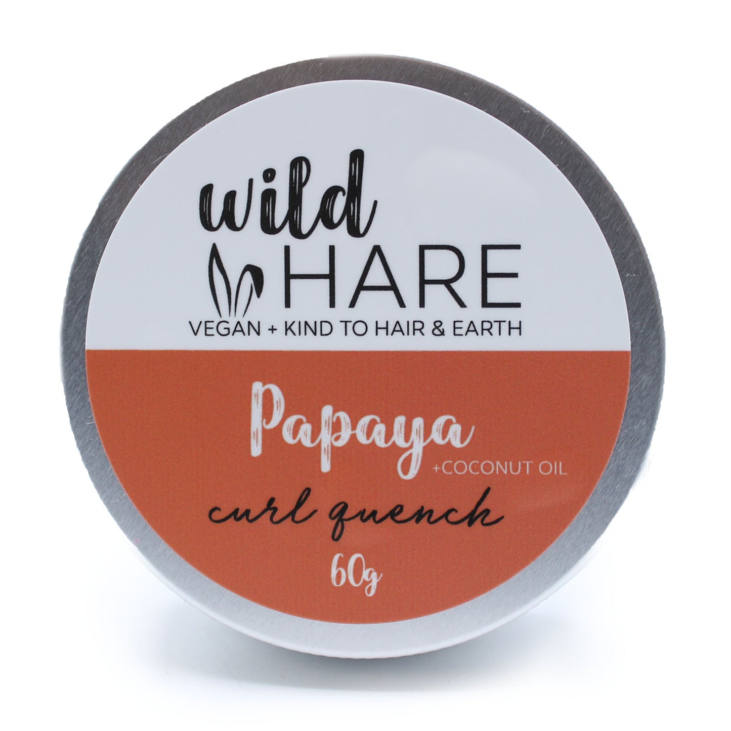 Wild Hare - Solid Shampoo - Curl Quench - 60g Tin - Papaya