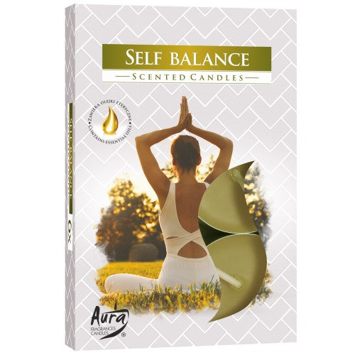 Aura Candles - Scented Tealights - Pack of 6 - Self Balance