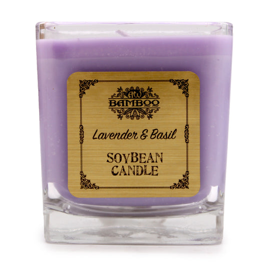 Bamboo - Soy Bean Jar Candle - Lavender and Basil