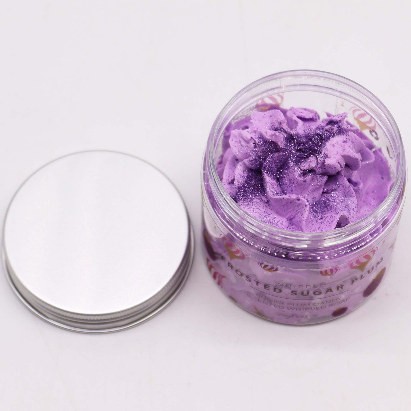 Whipped Soap - 120g Jar - Frosted Sugar Plum