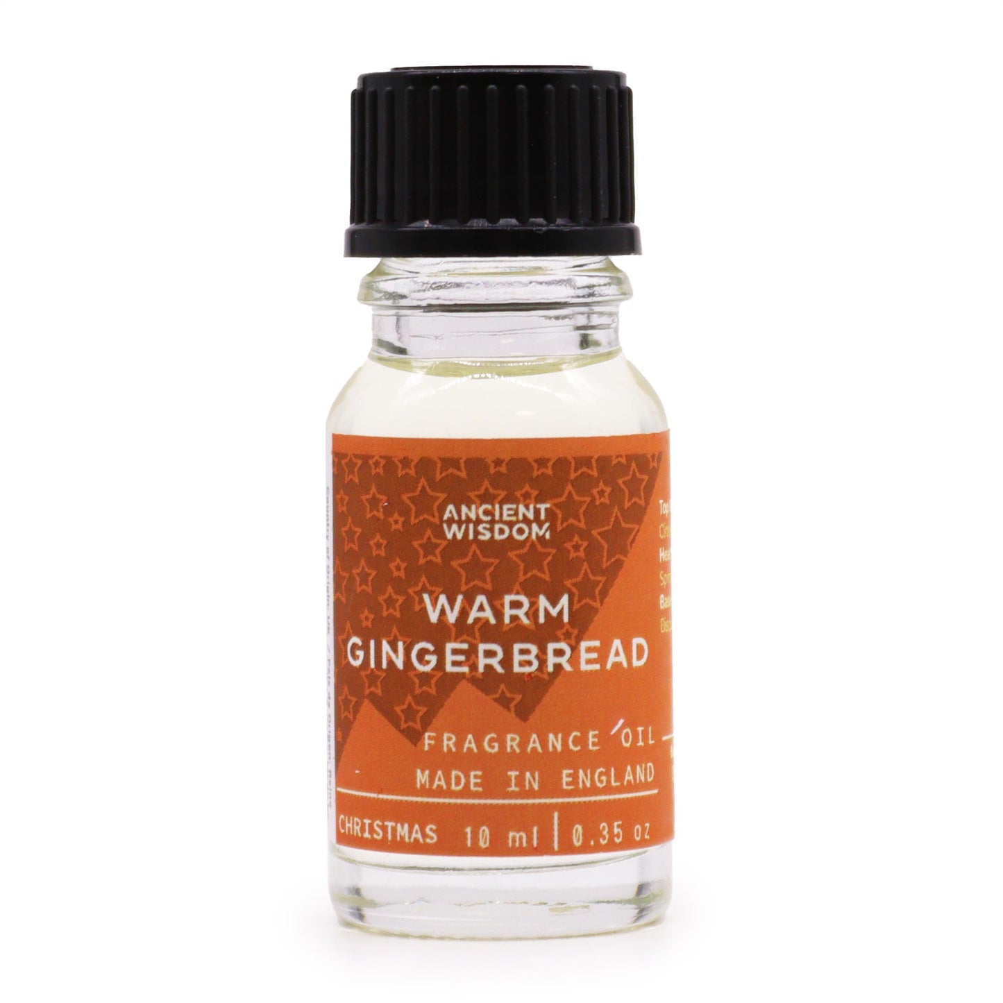 Fragrance Oil - 10ml Bottle - Warm Gingerbread