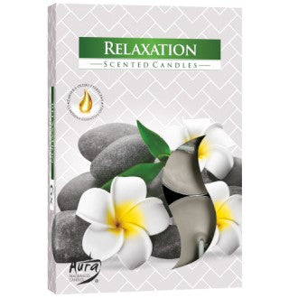 Aura Candles - Scented Tealights - Pack of 6 - Relaxation
