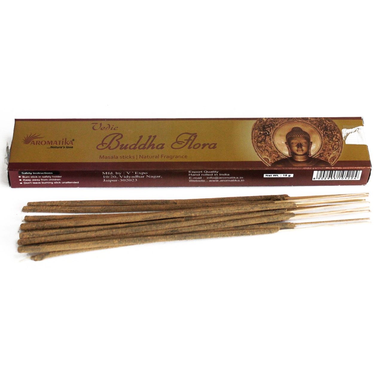 Aromatika - Vedic Incense - Buddha Flora - Box of 12 Sticks