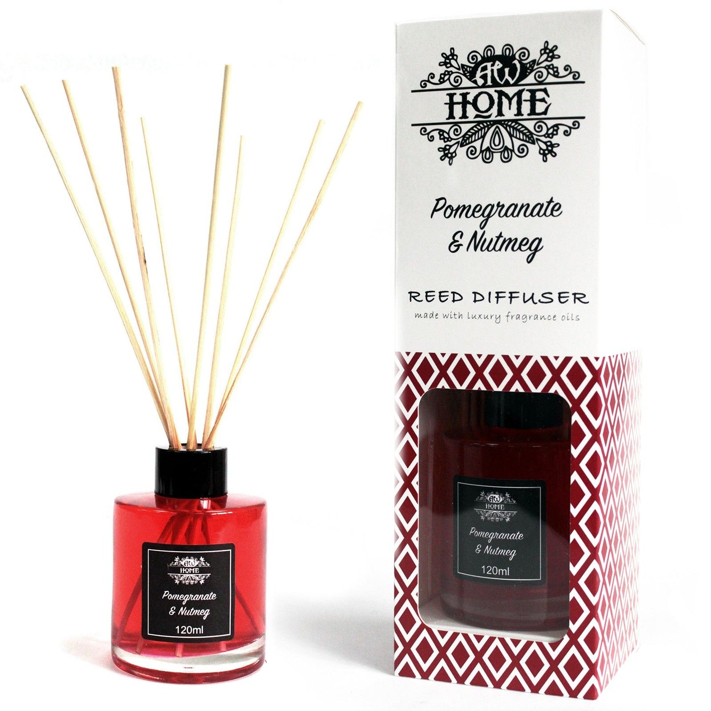 AW Home - Reed Diffuser - 120ml - Pomegranate and Nutmeg