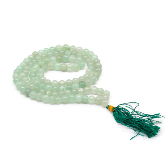 Mala Necklace - 108 Beads - Green Aventurine
