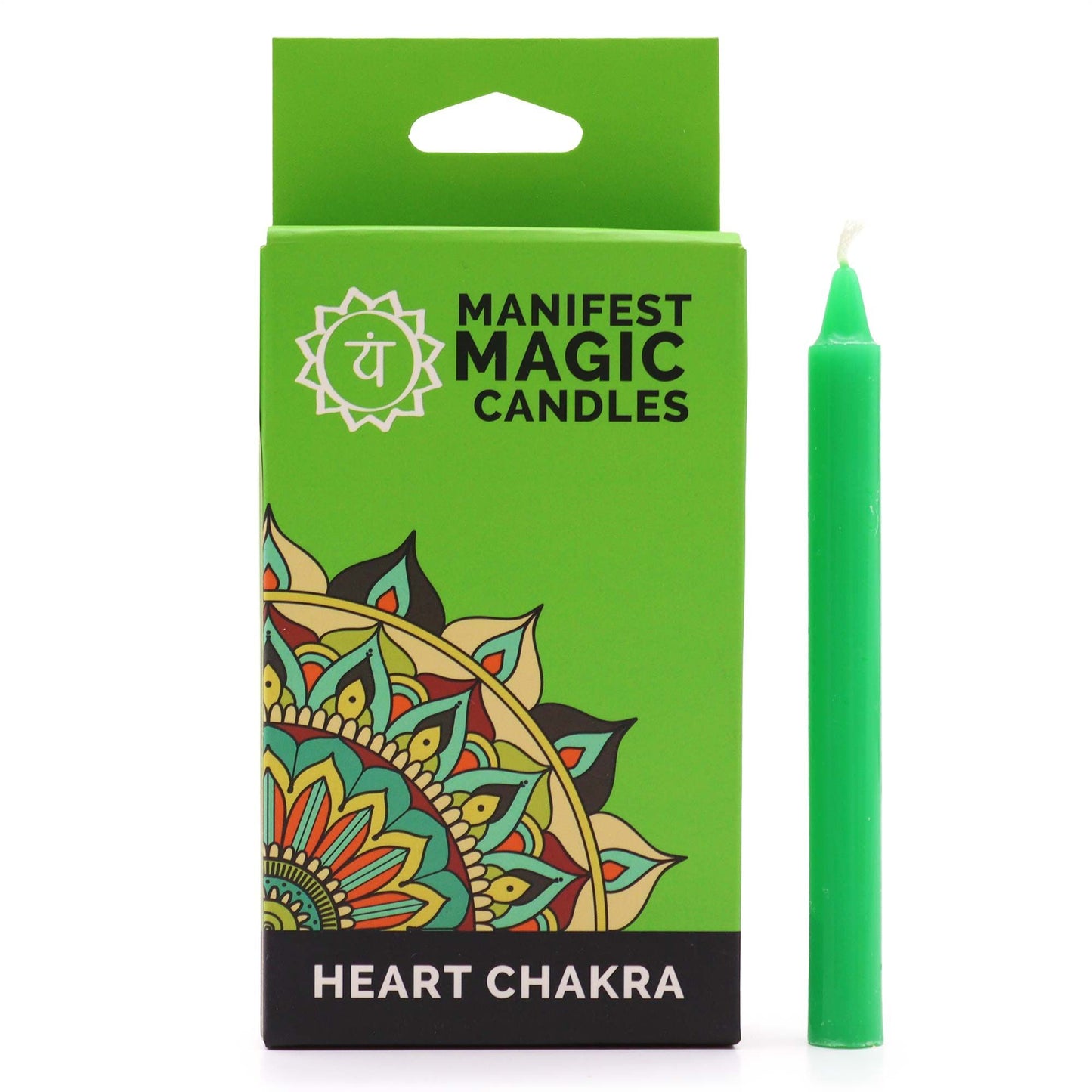 Manifest Magic - Spell Candles - Green - Pack of 12
