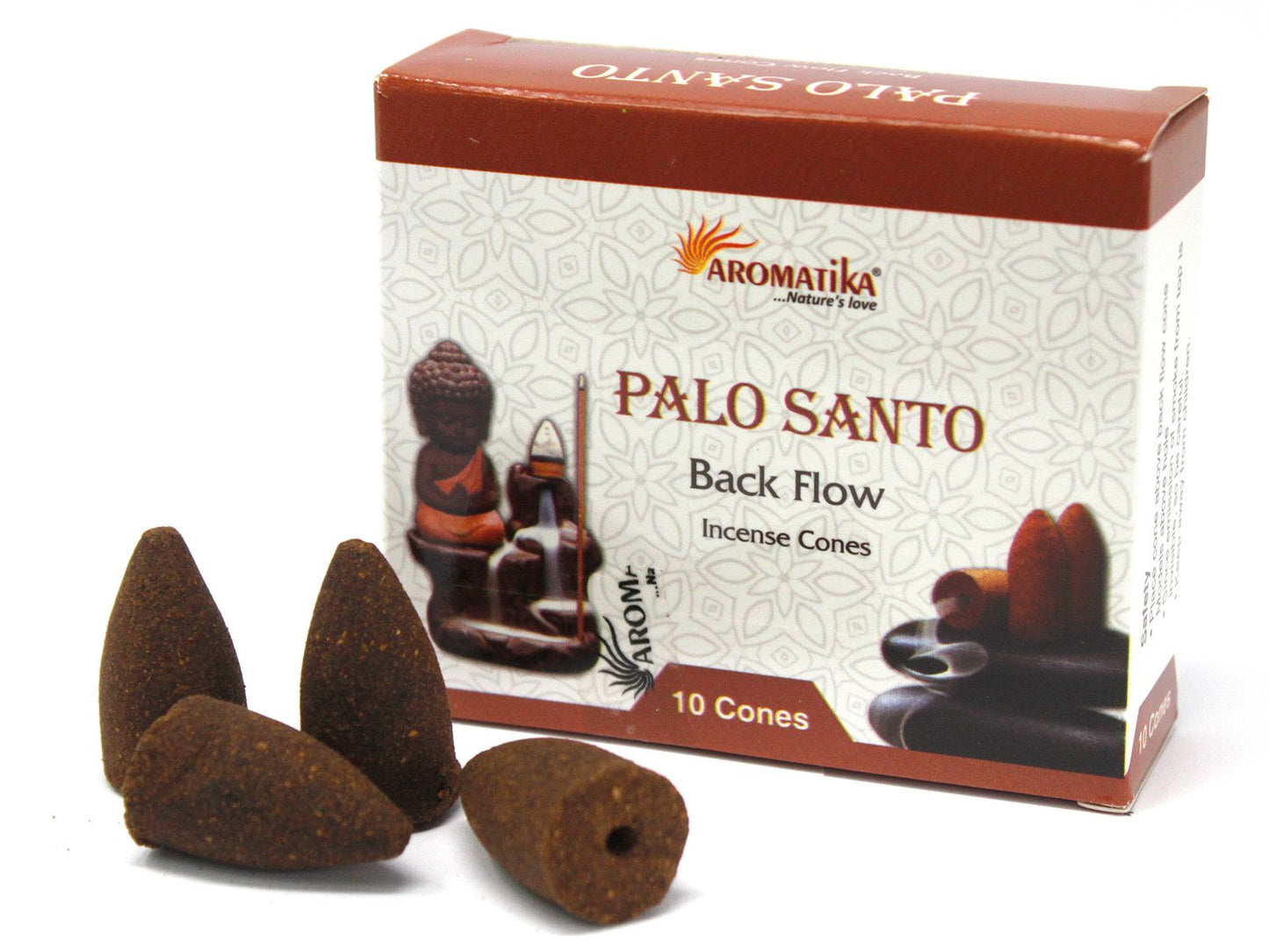 Aromatika - Backflow Incense Cones - Palo Santo - Pack 10