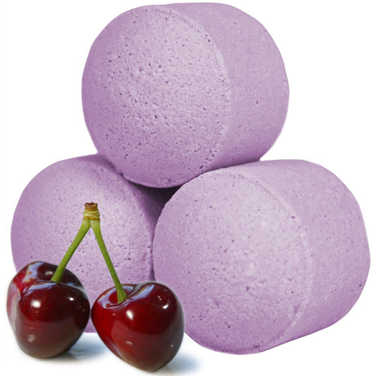 Mini Bath Bombs - Black Cherry Chill Pills - 90 Piece Bulk Box 1.3kg