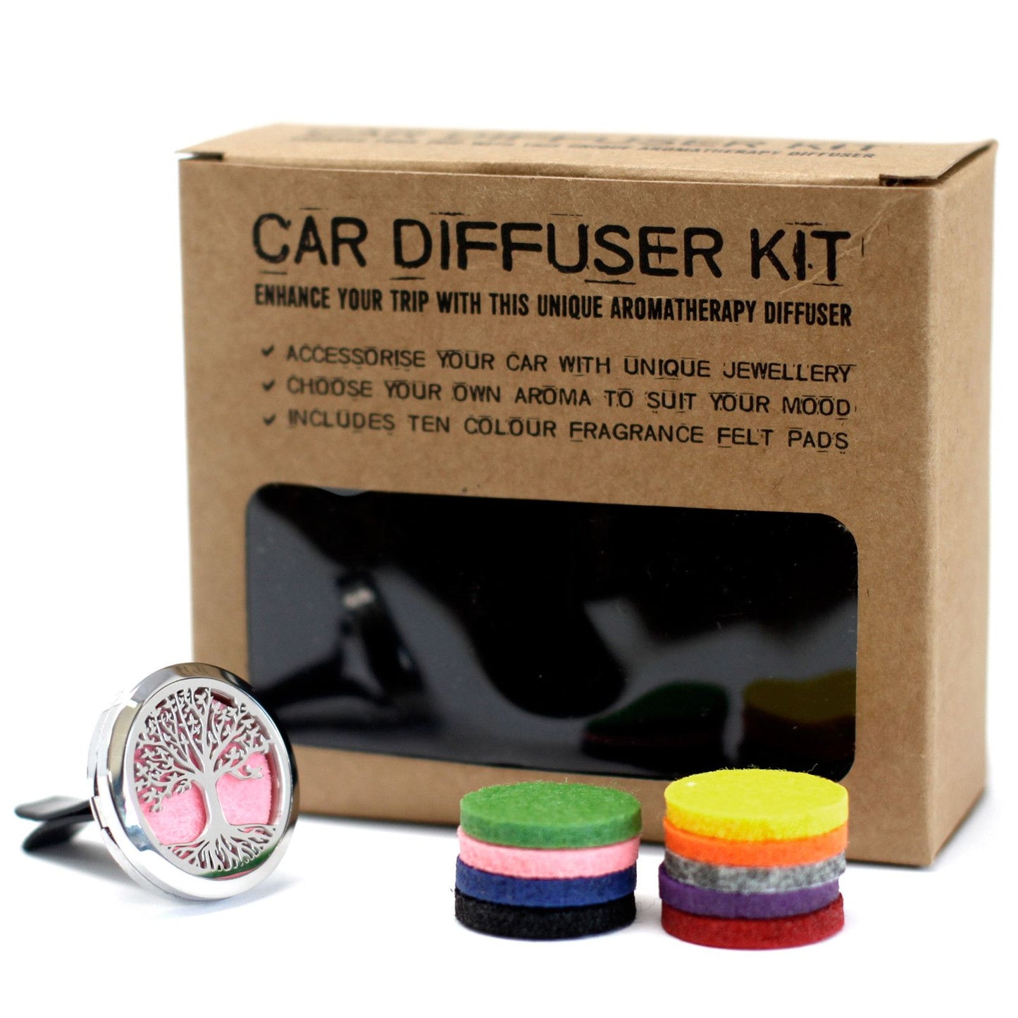 Car Fragrance - Diffuser Kit - Vent Clip - Tree of Life