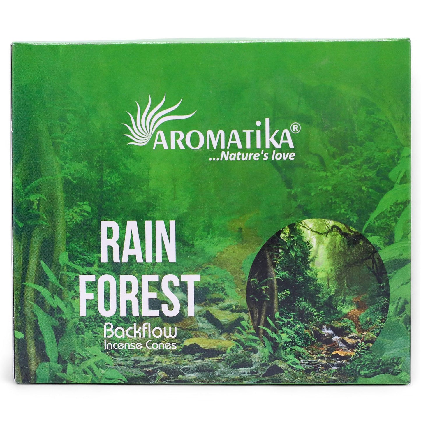 Aromatika - Masala Backflow Incense Cones - Rain Forest - Pack of 10