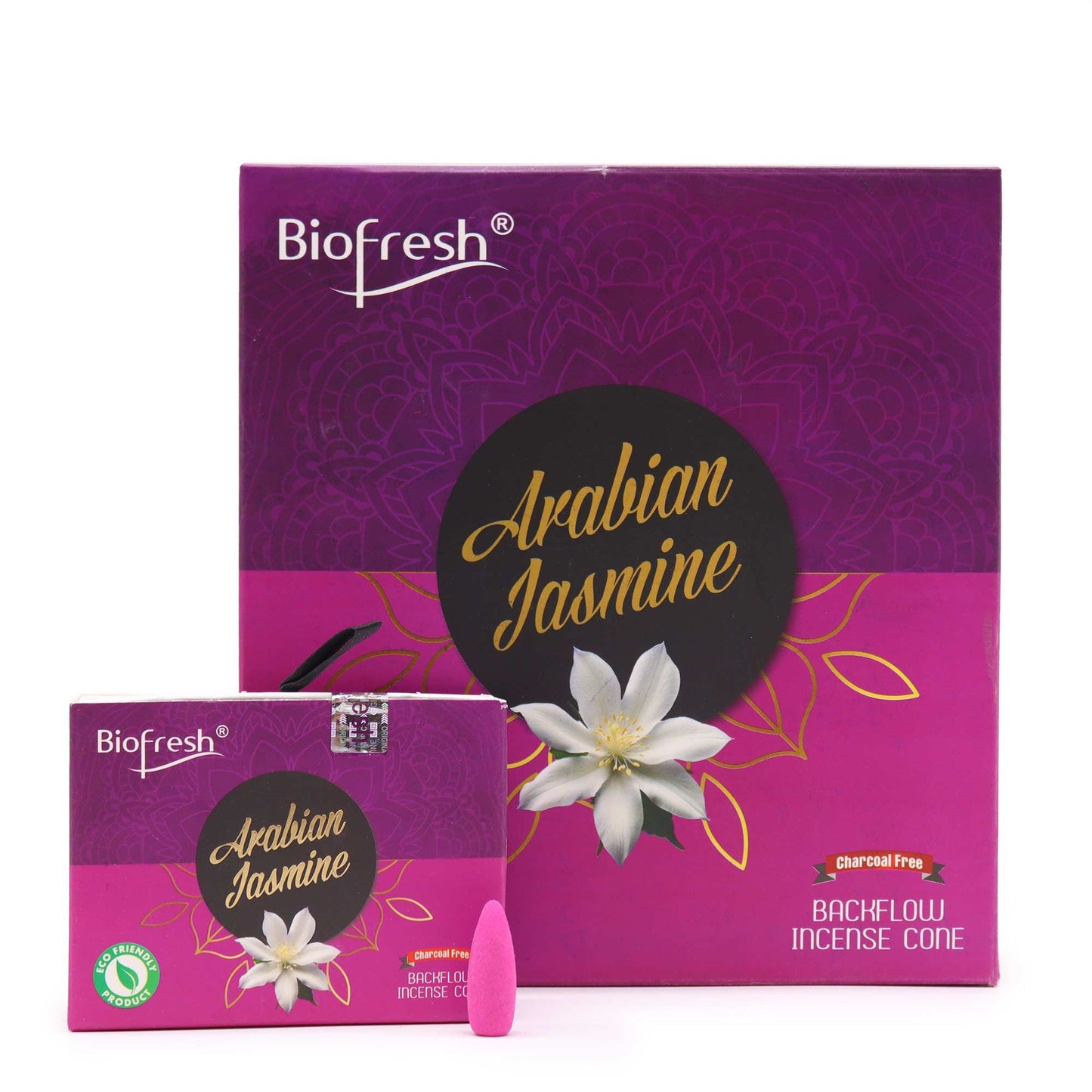 Biofresh  - Backflow Incense Cones - Arabian Jasmine - Pack of 40