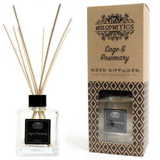 AW Home - Essential Oil Reed Diffuser - 200ml - Sage and Rosemary