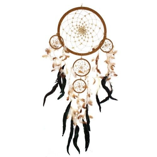 Dreamcatcher - Round - Large 17cm - Handcrafted in Bali - Neutral