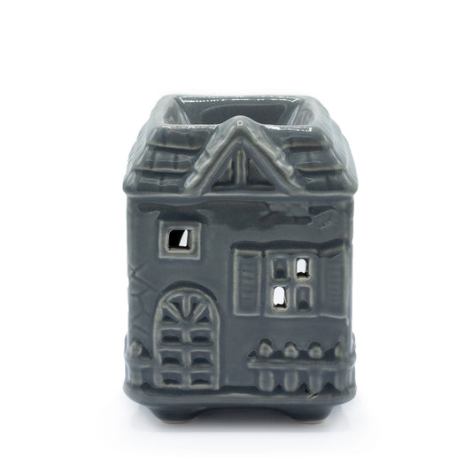 Oil Burner - Ceramic - Townhouse Design - Grey