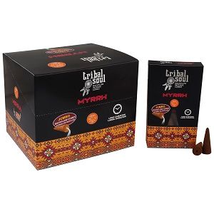 Tribal Soul - Backflow Incense Cones - Myrrh - Pack of 10