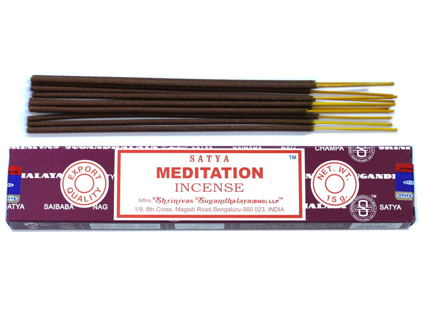 Satya Incense - Meditation - Pack of 15 Sticks