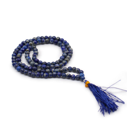 Mala Necklace - 108 Beads - Lapis Lazuli