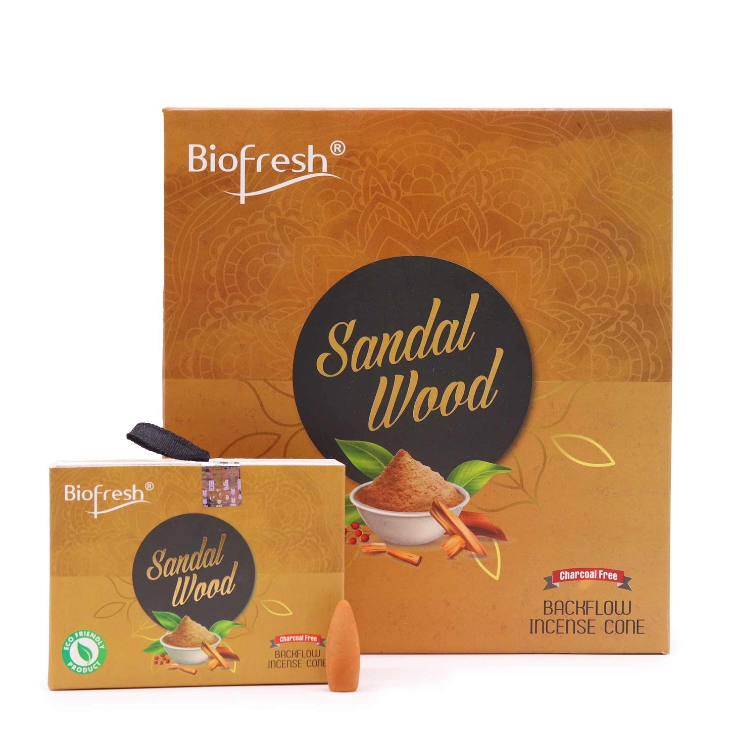 Biofresh - Backflow Incense Cones - Sandalwood - Pack of 40